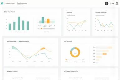 Graphic showing a central reservation system dashboard interface